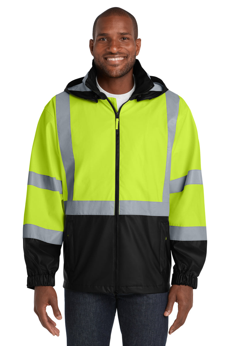 CornerStone - ANSI 107 Class 3 Safety Windbreaker - Safety Yellow/ Black