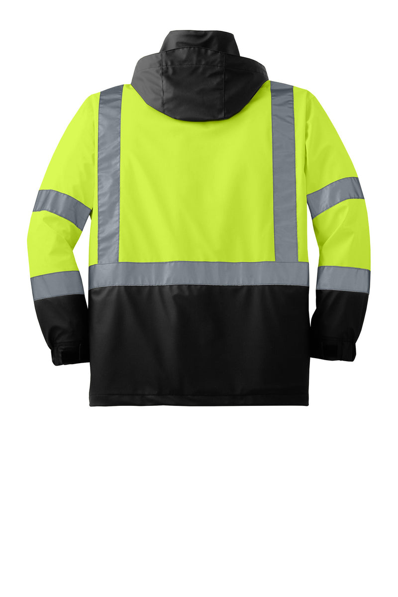 CornerStone - ANSI 107 Class 3 Safety Windbreaker - Safety Yellow/ Black