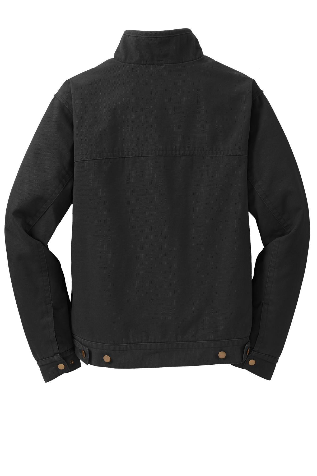 CornerStone Washed Duck Cloth Flannel-Lined Work Jacket - Black