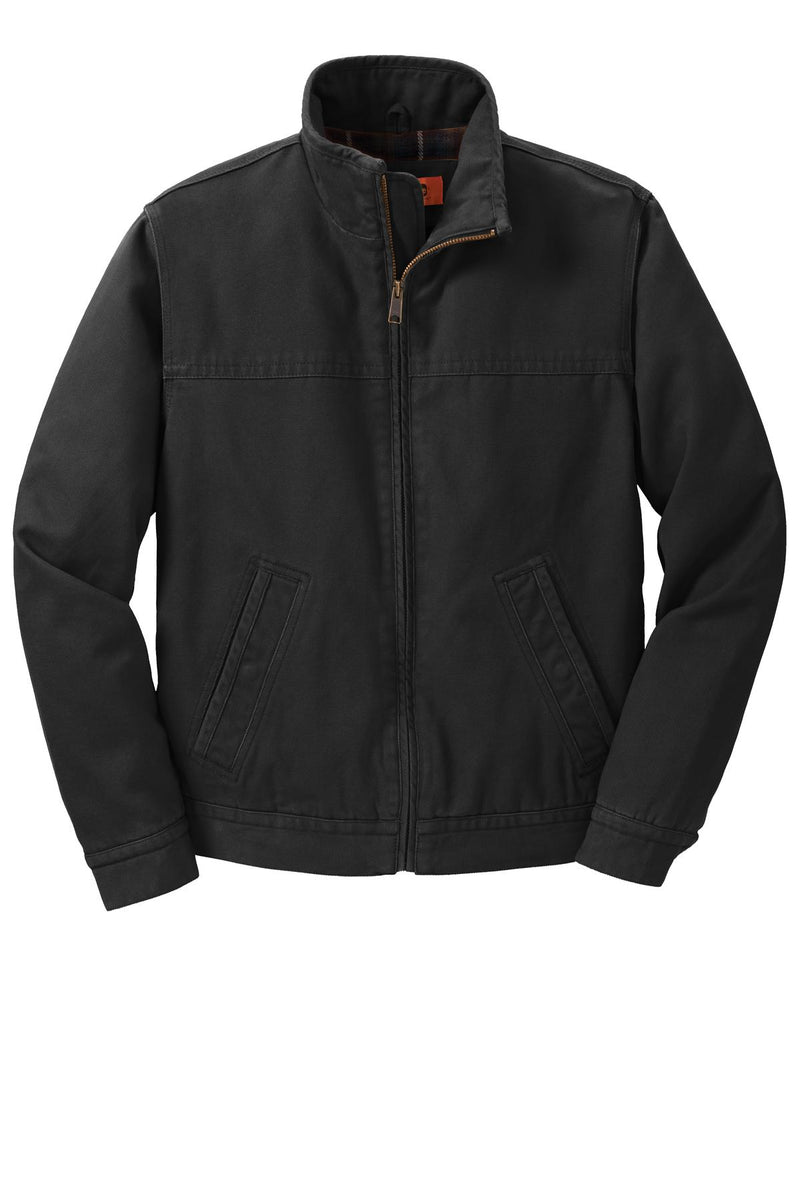 CornerStone Washed Duck Cloth Flannel-Lined Work Jacket - Black