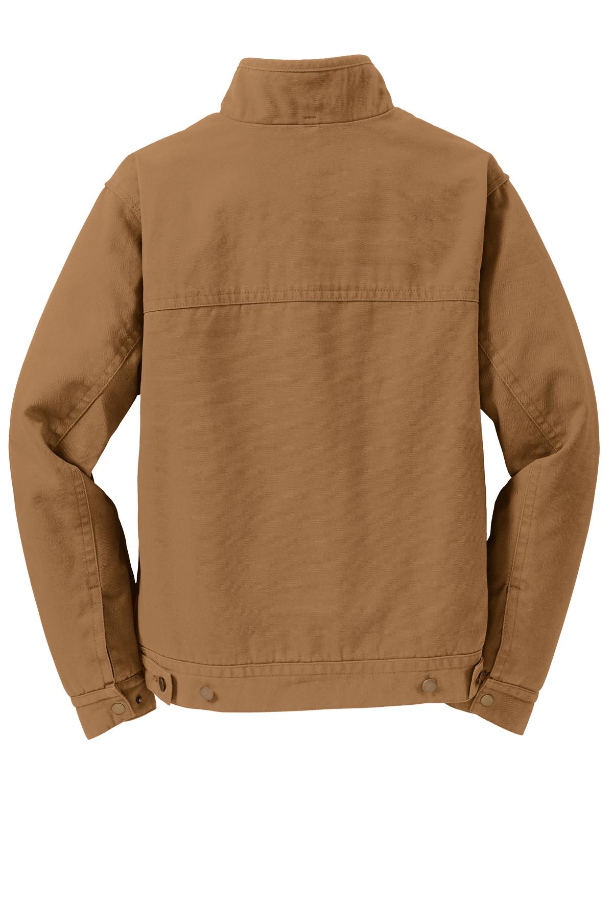 CornerStone Washed Duck Cloth Flannel-Lined Work Jacket - Duck Brown