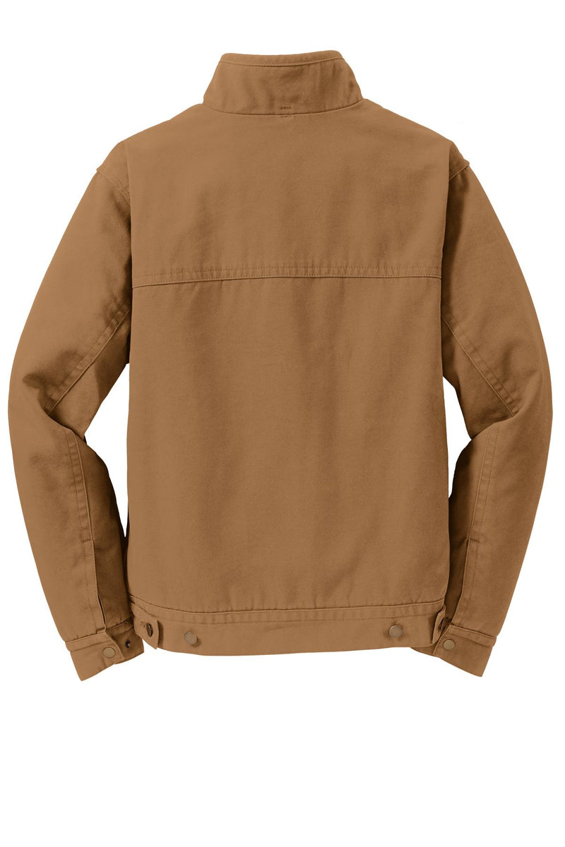CornerStone Washed Duck Cloth Flannel-Lined Work Jacket - Duck Brown