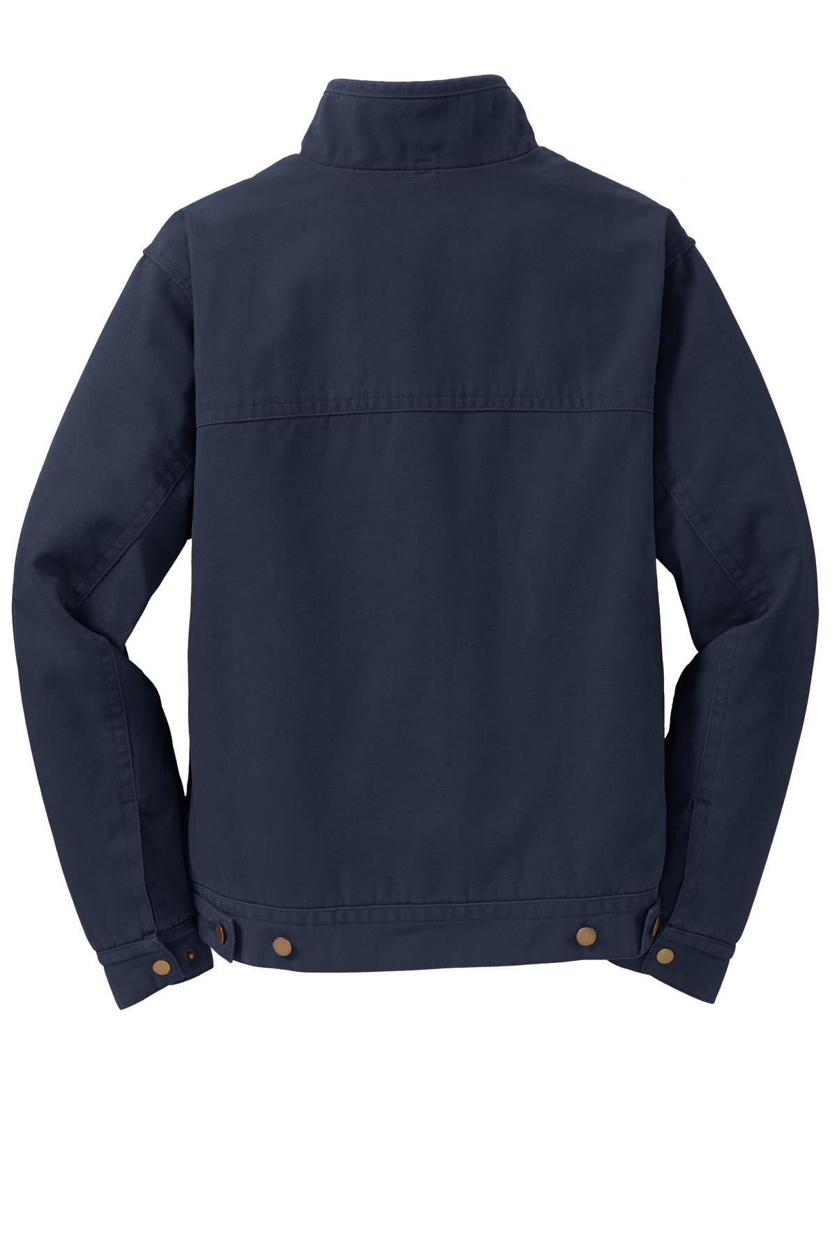 CornerStone Washed Duck Cloth Flannel-Lined Work Jacket - Navy