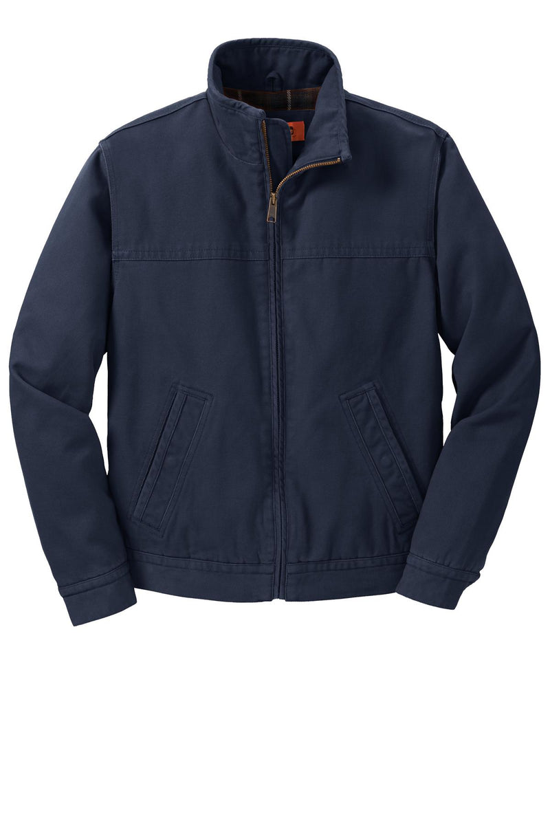 CornerStone Washed Duck Cloth Flannel-Lined Work Jacket - Navy