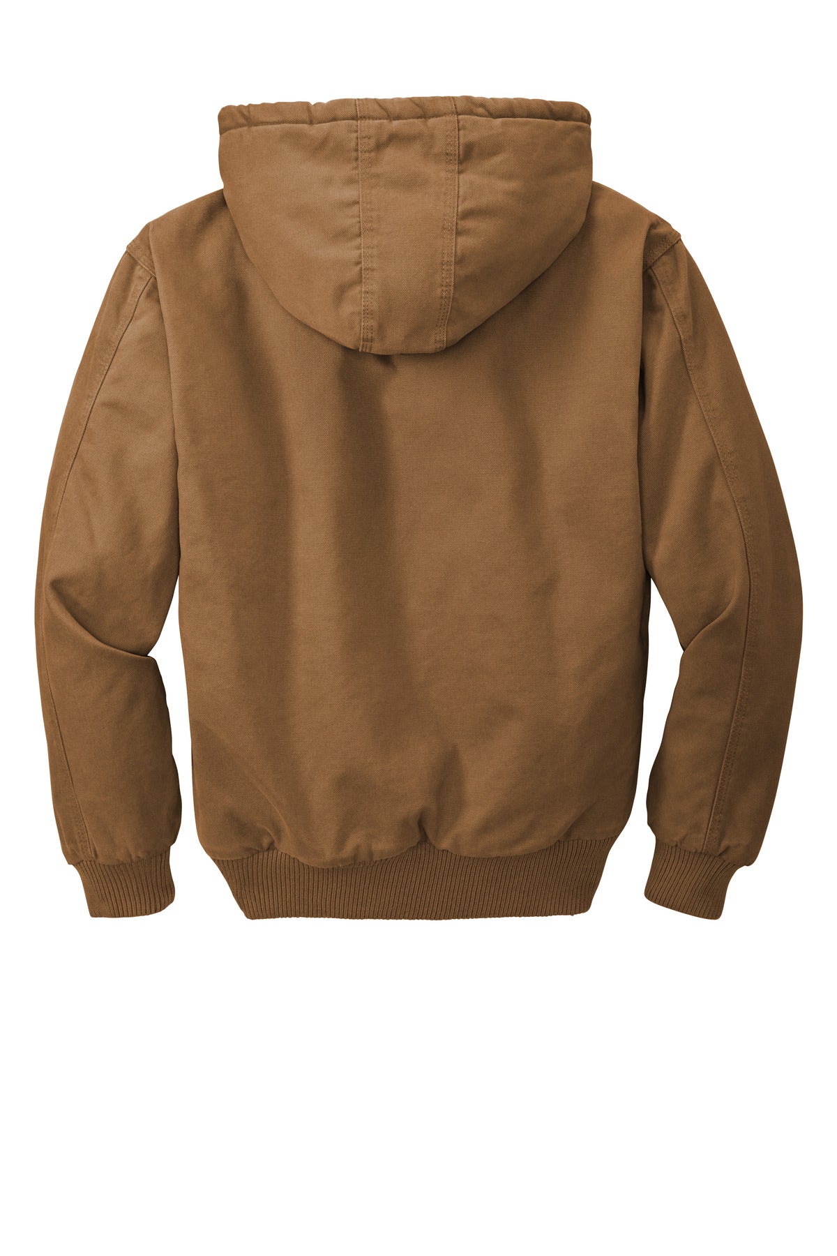 CornerStone Washed Duck Cloth Insulated Hooded Work Jacket - Duck Brown
