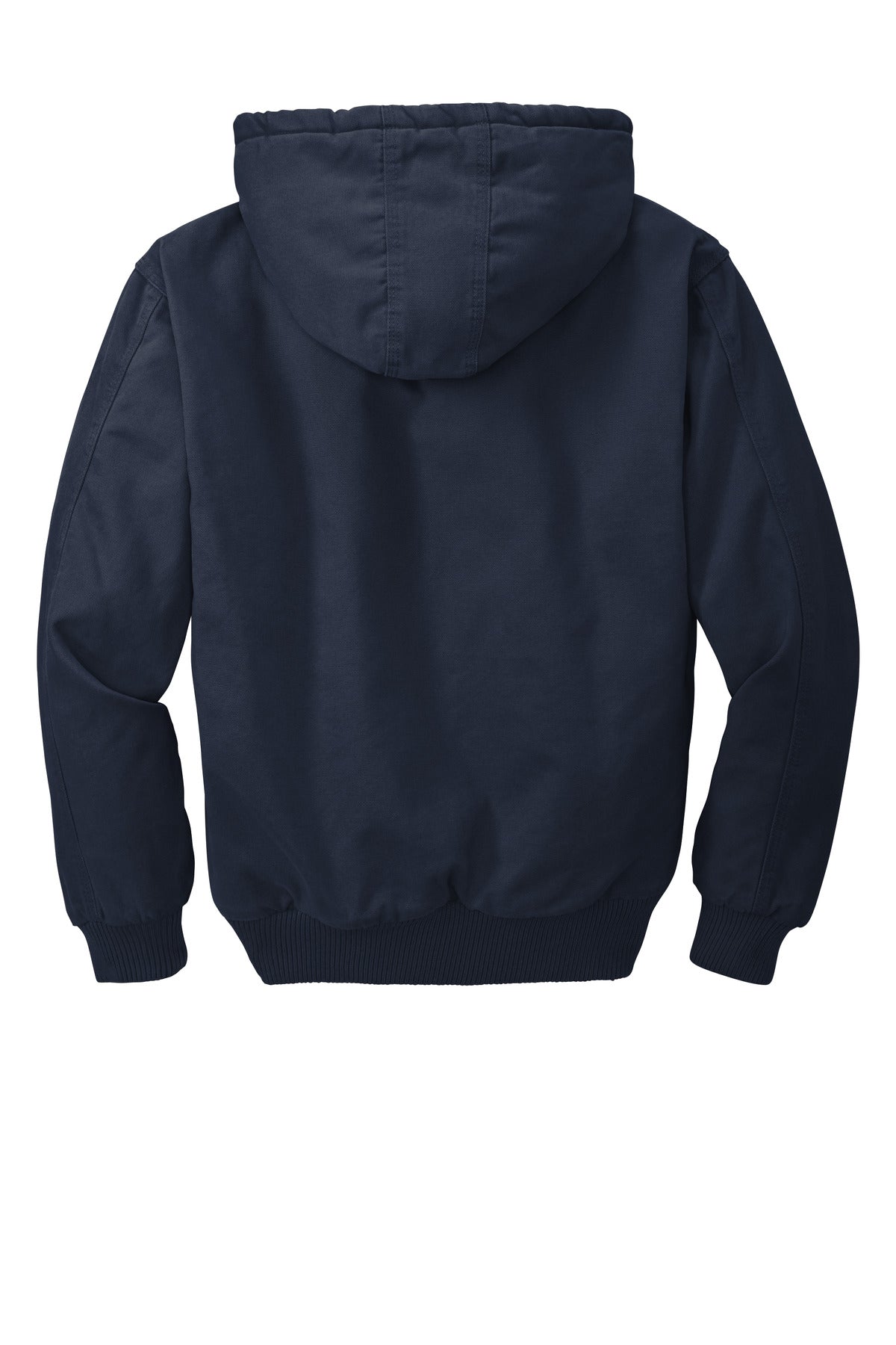 CornerStone Washed Duck Cloth Insulated Hooded Work Jacket - Navy