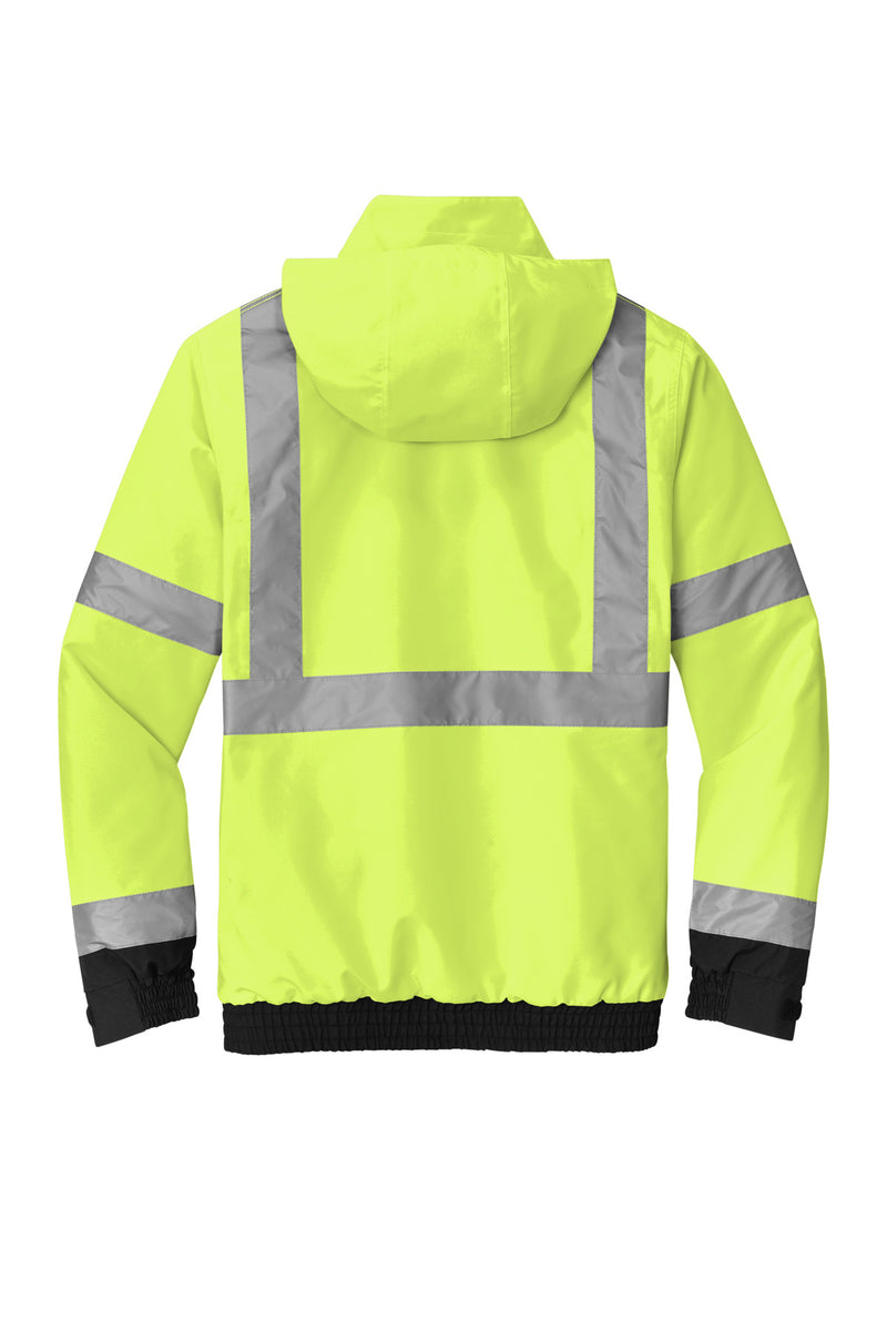 CornerStone ANSI 107 Class 3 Economy Waterproof Insulated Bomber Jacket - Safety Yellow