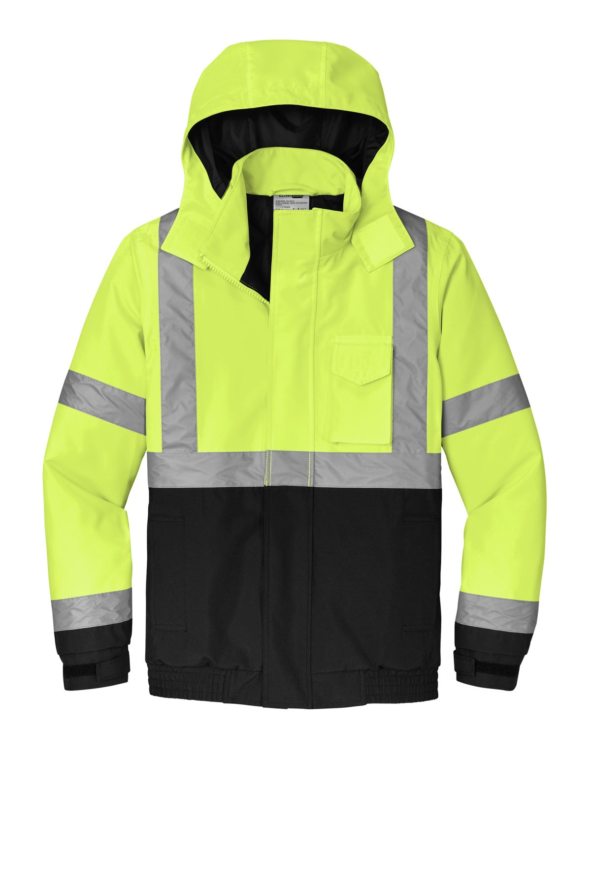 CornerStone ANSI 107 Class 3 Economy Waterproof Insulated Bomber Jacket - Safety Yellow