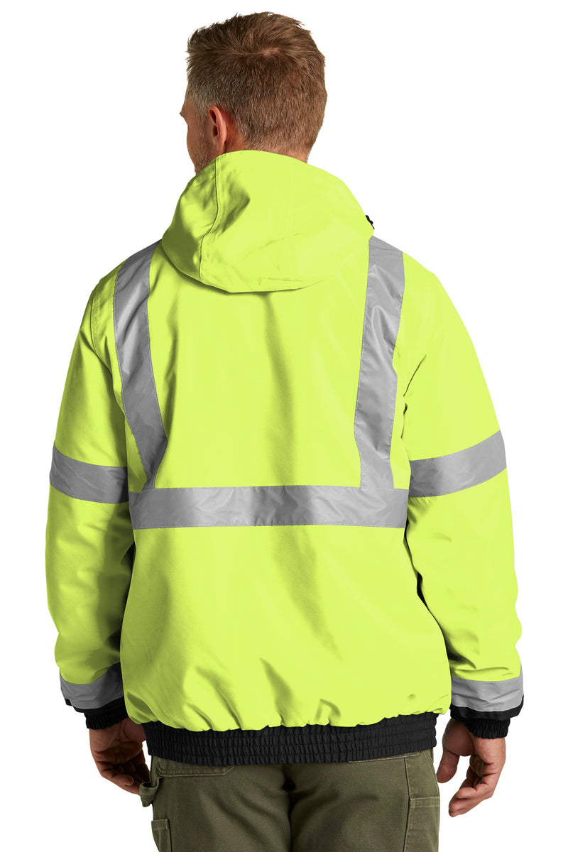 CornerStone ANSI 107 Class 3 Economy Waterproof Insulated Bomber Jacket - Safety Yellow