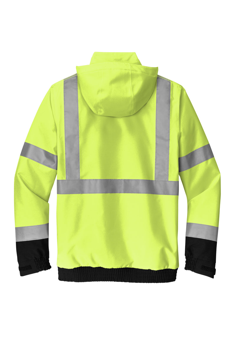 CornerStone ANSI 107 Class 3 Waterproof Insulated Ripstop Bomber Jacket - Safety Yellow