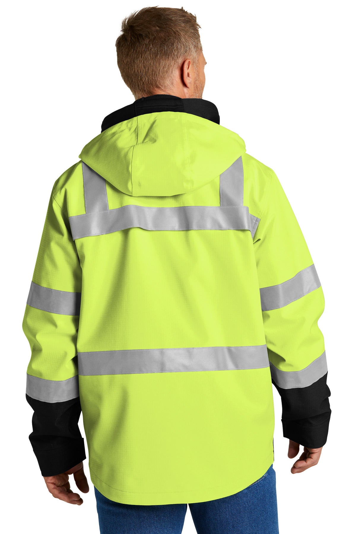 CornerStone ANSI 107 Class 3 Waterproof Ripstop 3-In-1 Parka - Safety Yellow