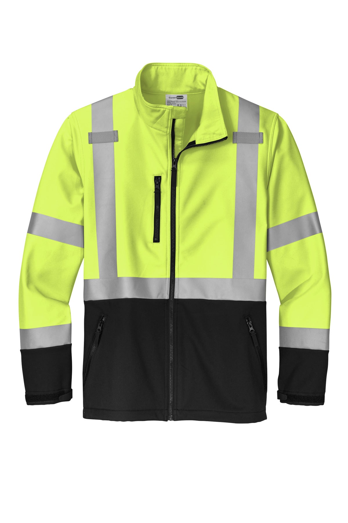 CornerStone ANSI 107 Class 3 Soft Shell Jacket - Safety Yellow