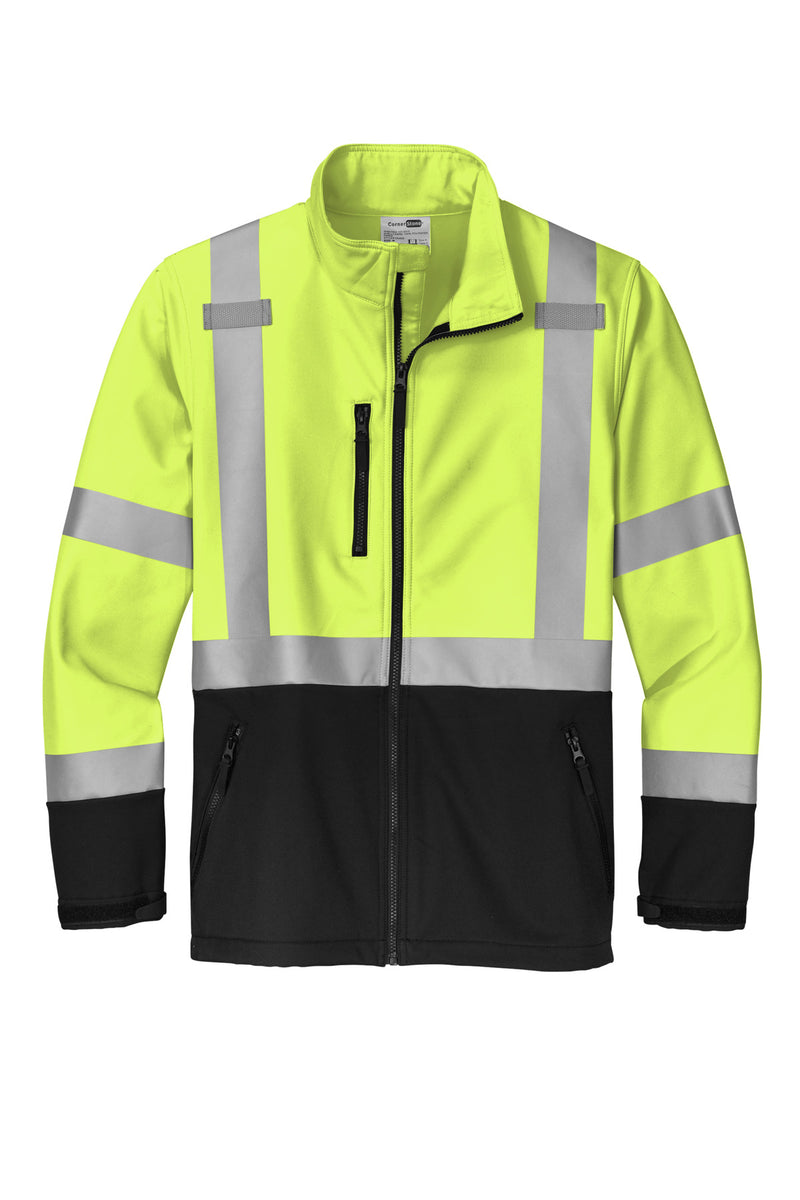 CornerStone ANSI 107 Class 3 Soft Shell Jacket - Safety Yellow