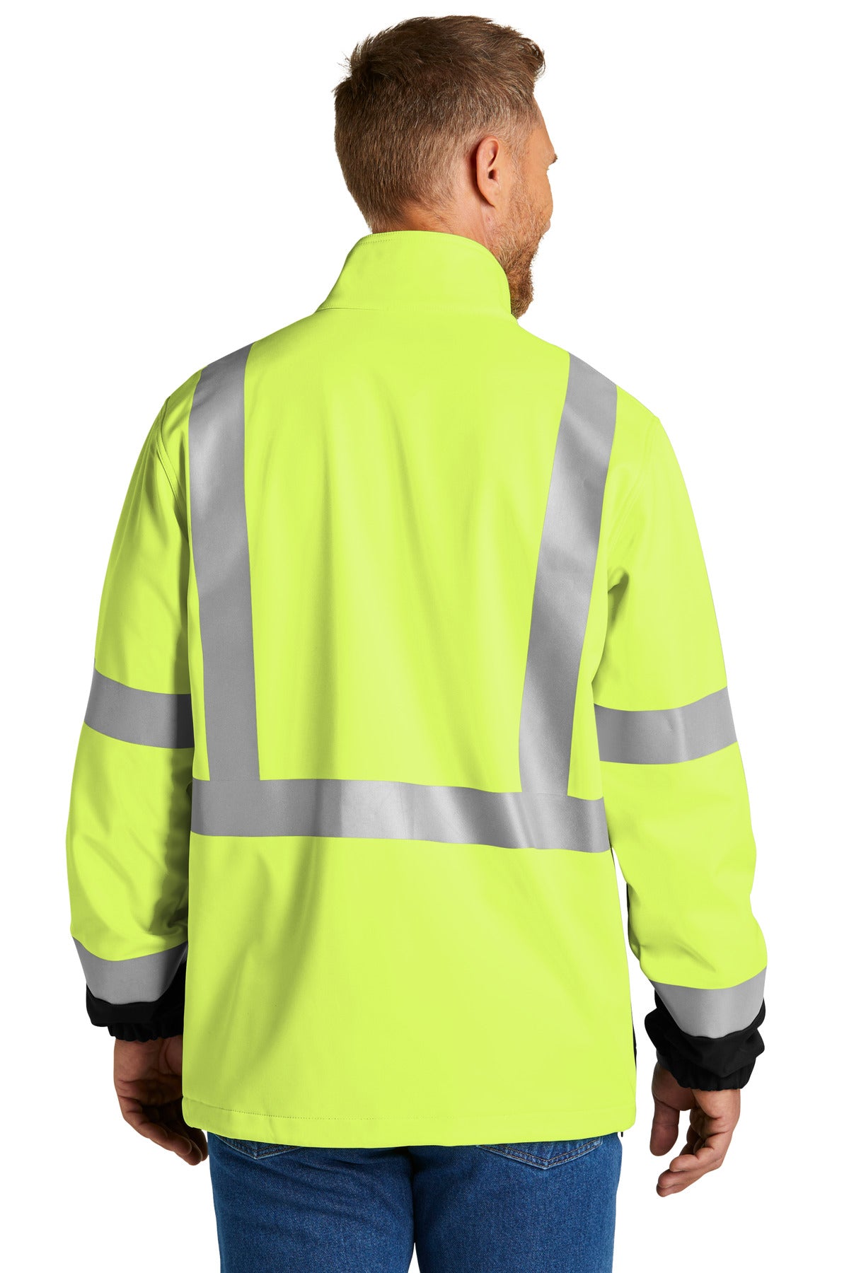CornerStone ANSI 107 Class 3 Soft Shell Jacket - Safety Yellow