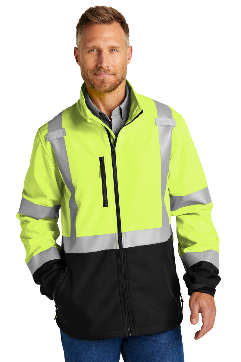 CornerStone ANSI 107 Class 3 Soft Shell Jacket - Safety Yellow