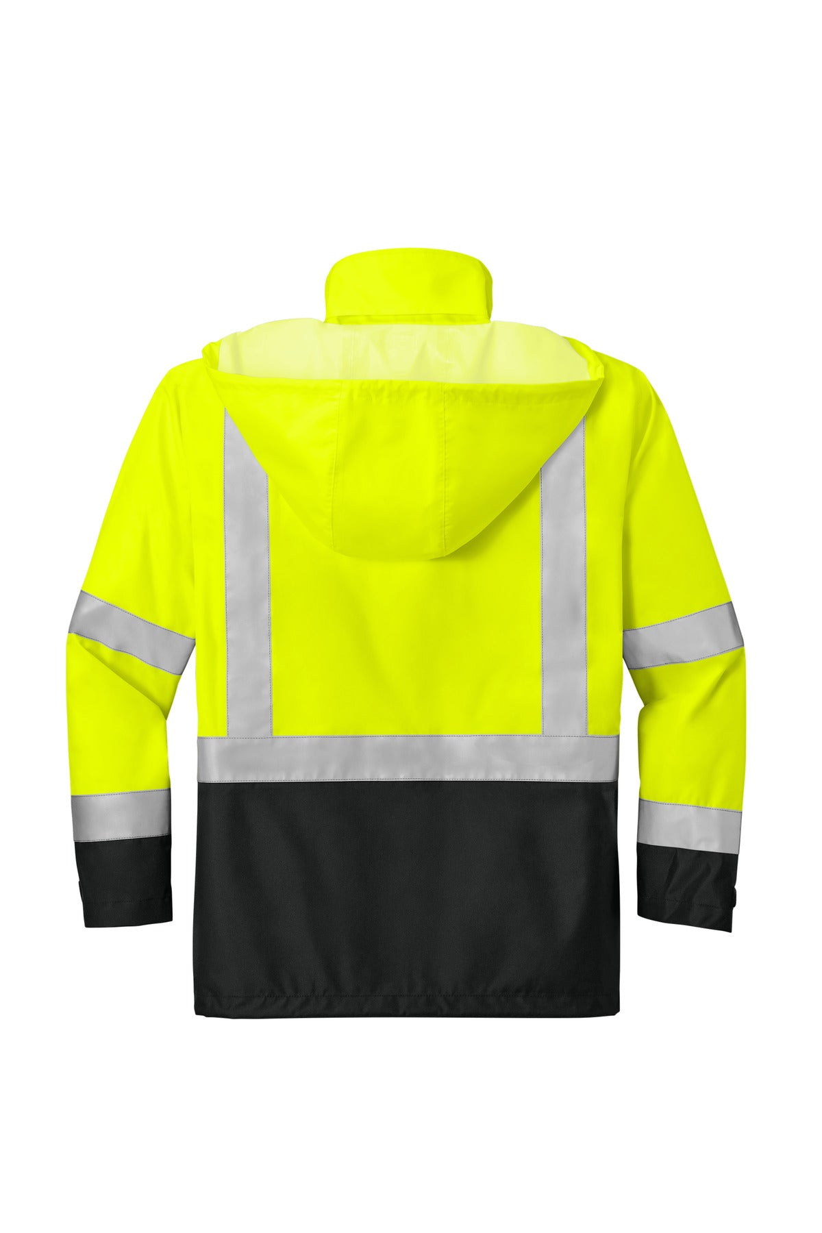 CornerStone ANSI 107 Class 3 Rain Jacket - Safety Yellow/ Black
