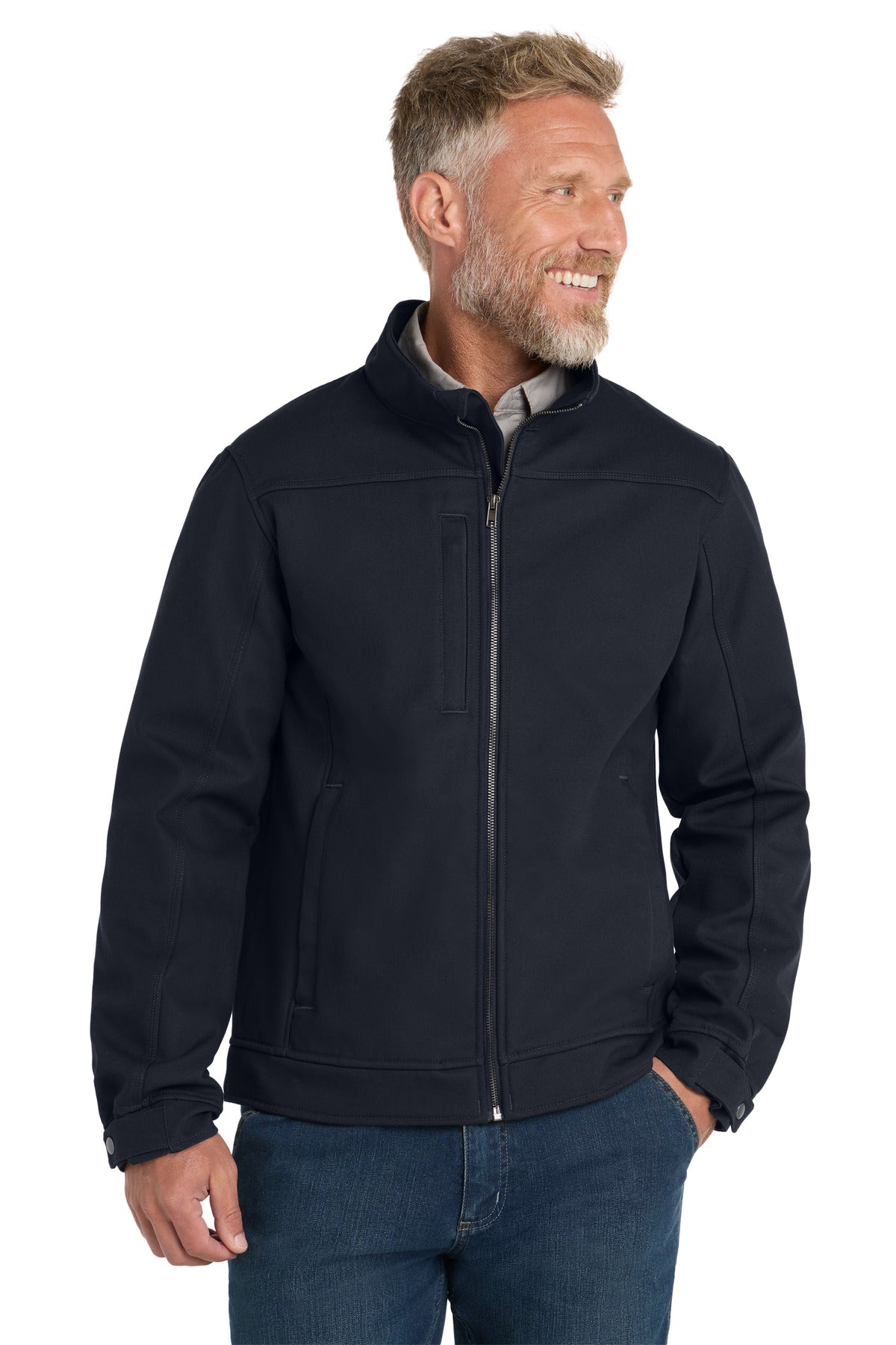 CornerStone Duck Bonded Soft Shell Jacket - Navy Blue