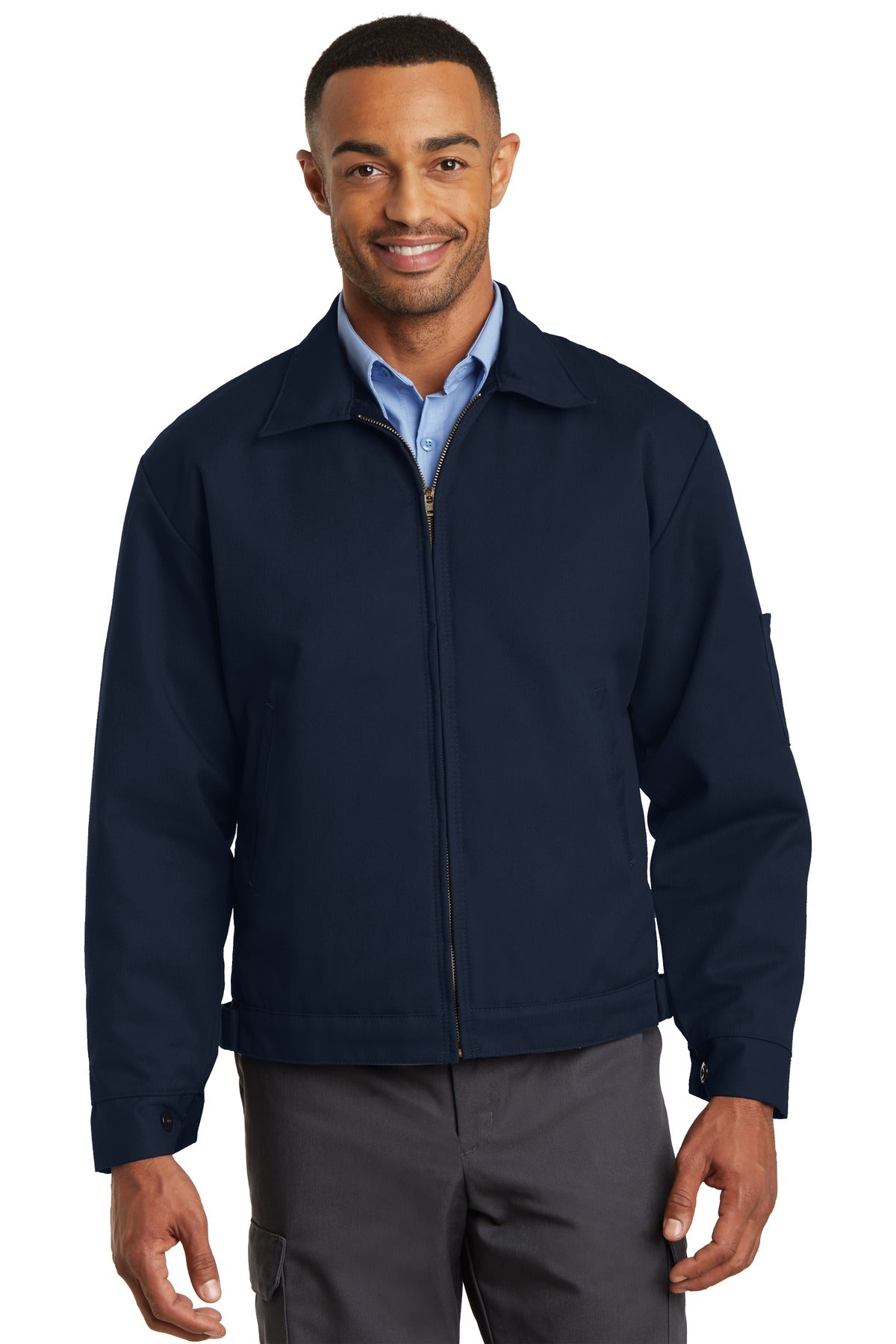 Red Kap Slash Pocket Jacket - Navy