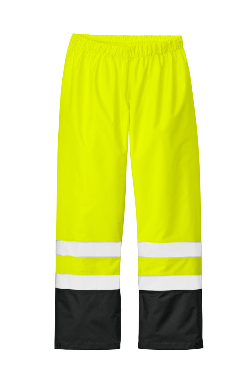 CornerStone ANSI Class E Pull-On Rain Pant - Safety Yellow/ Black