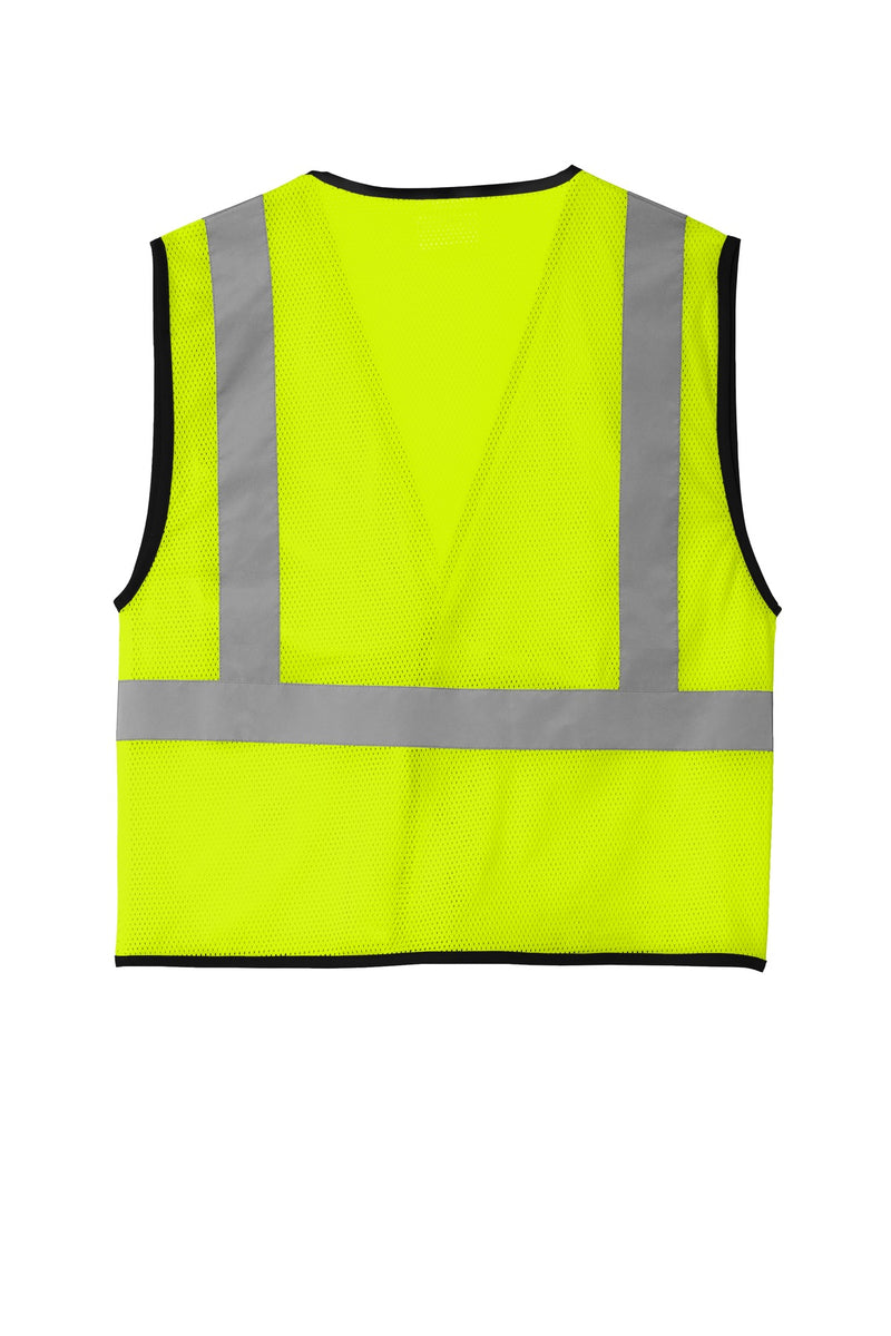 CornerStone  ANSI 107 Class 2 Economy Mesh One-Pocket Vest - Safety Yellow