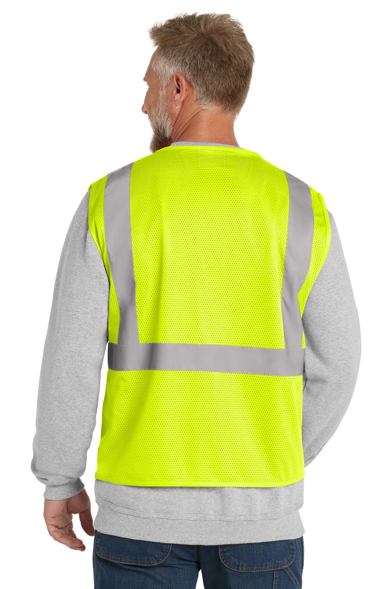 CornerStone  ANSI 107 Class 2 Economy Mesh Zippered Vest - Safety Yellow