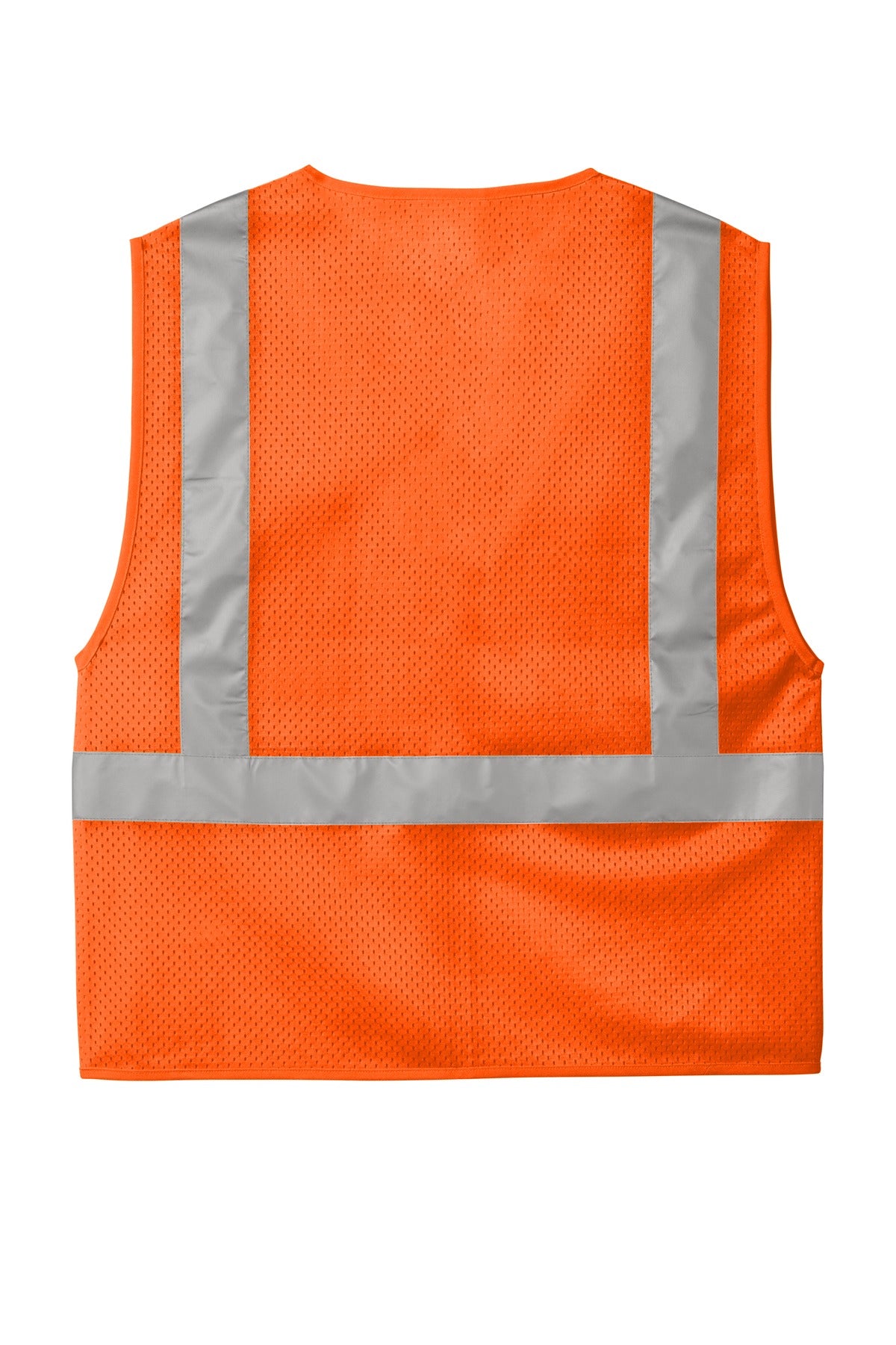 CornerStone  ANSI 107 Class 2 Mesh Zippered Vest - Safety Orange
