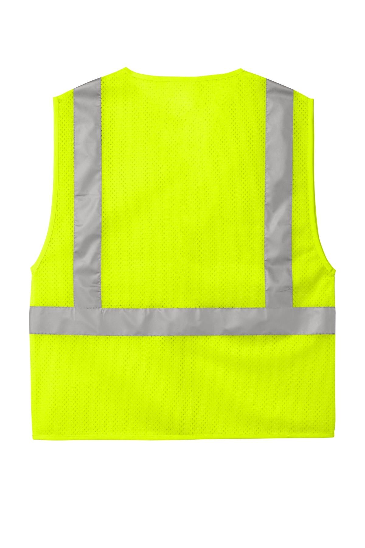 CornerStone  ANSI 107 Class 2 Mesh Zippered Vest - Safety Yellow