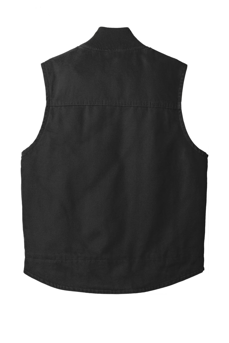 CornerStone Washed Duck Cloth Vest - Black