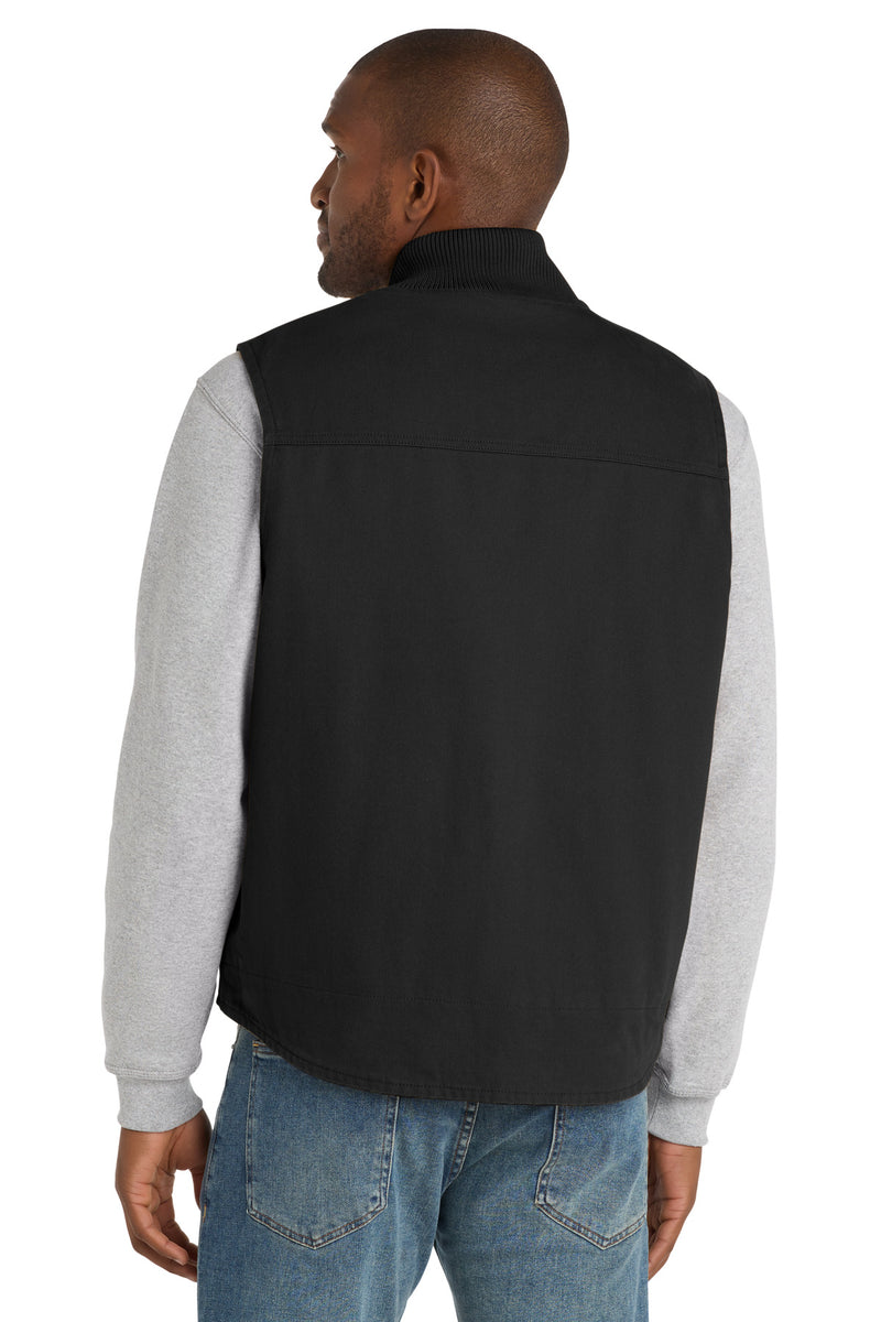 CornerStone Washed Duck Cloth Vest - Black