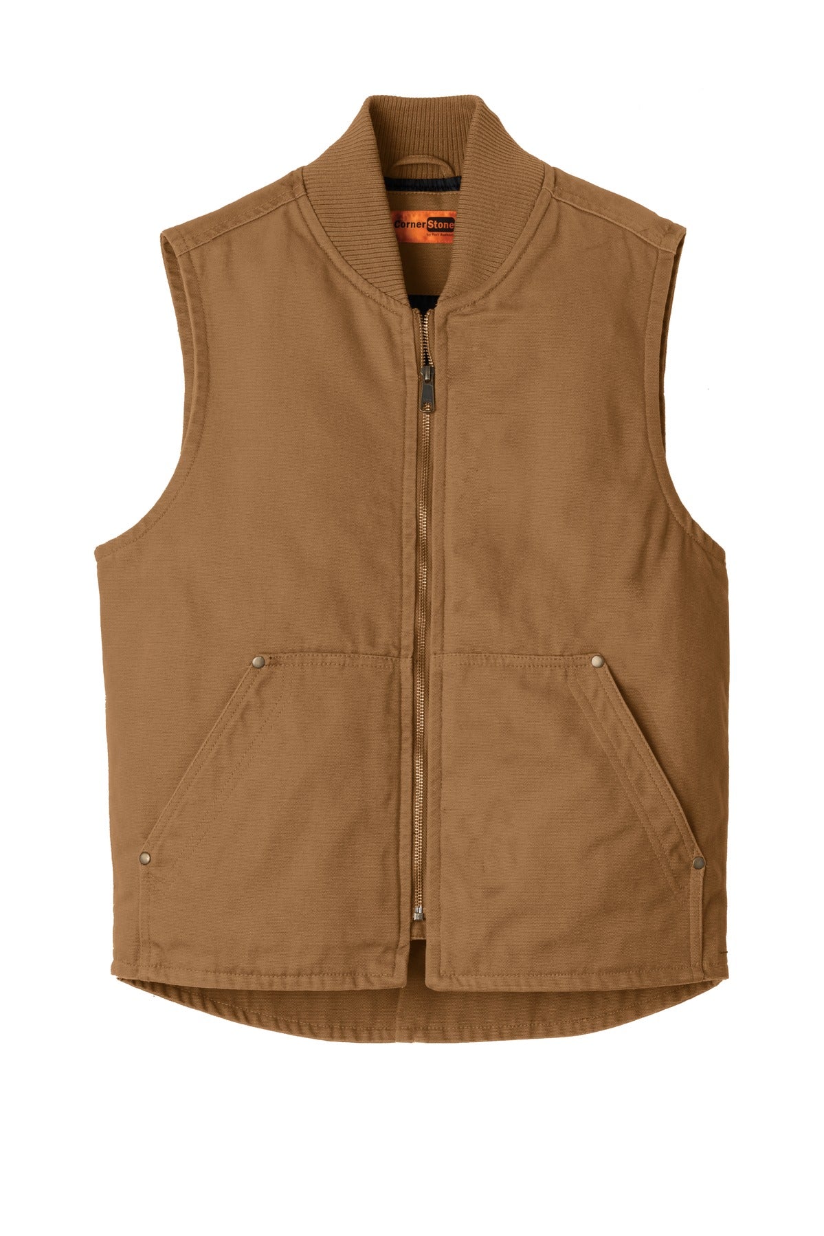 CornerStone Washed Duck Cloth Vest - Duck Brown