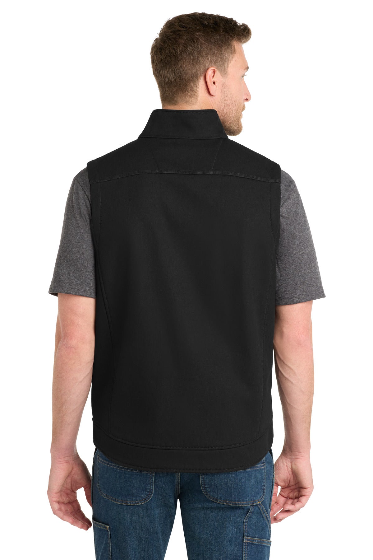 CornerStone Duck Bonded Soft Shell Vest - Black