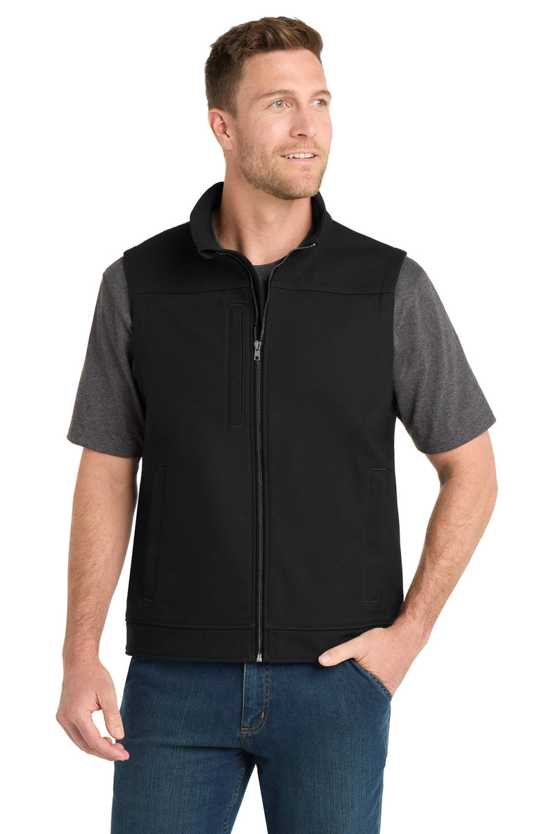 CornerStone Duck Bonded Soft Shell Vest - Black
