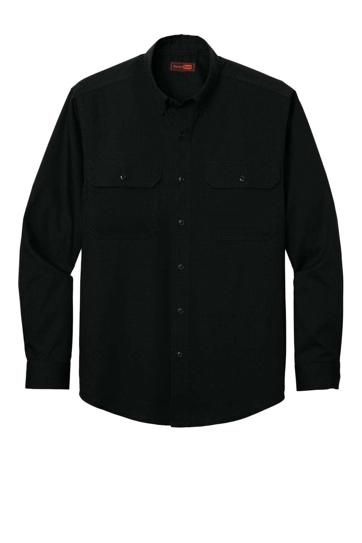 CornerStone Long Sleeve Select Ripstop Shirt - Black