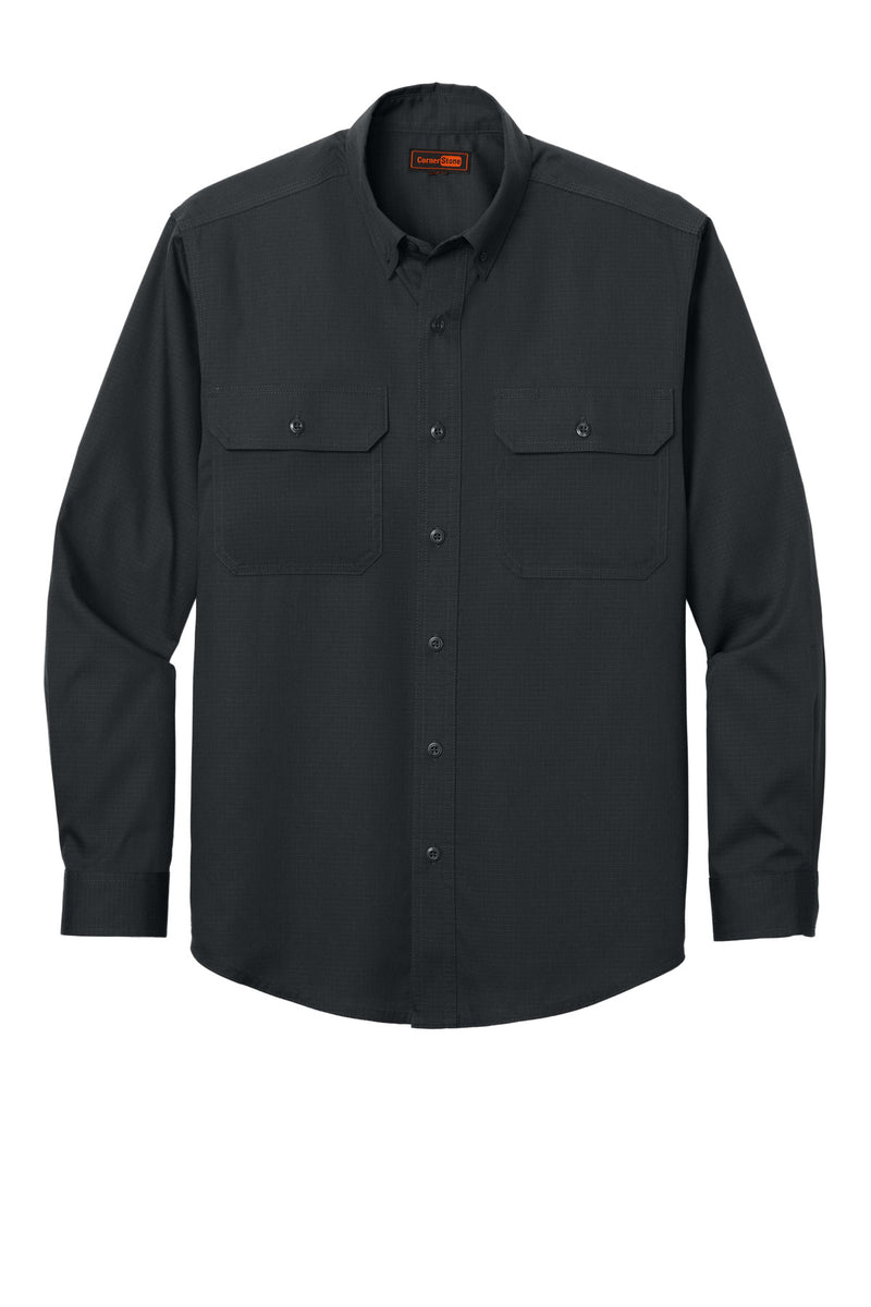 CornerStone Long Sleeve Select Ripstop Shirt - Echo Steel