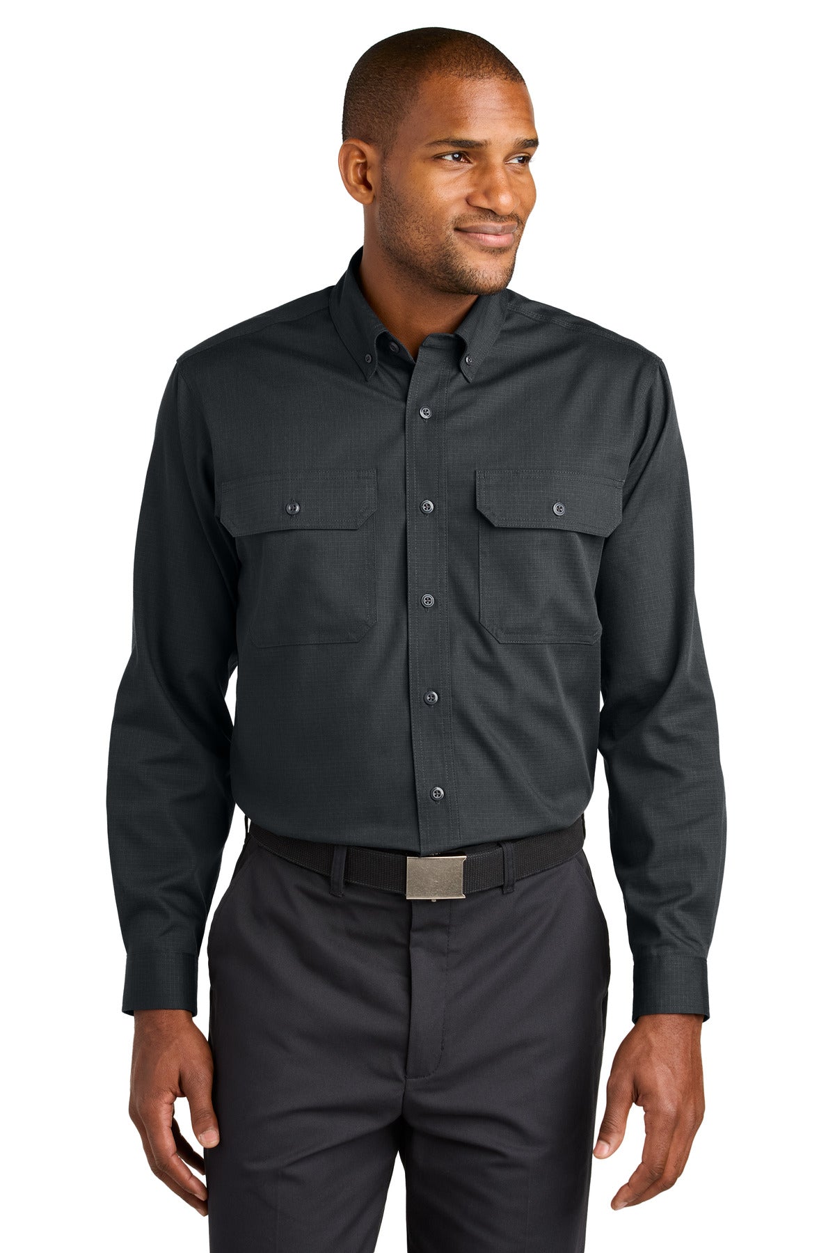CornerStone Long Sleeve Select Ripstop Shirt - Echo Steel