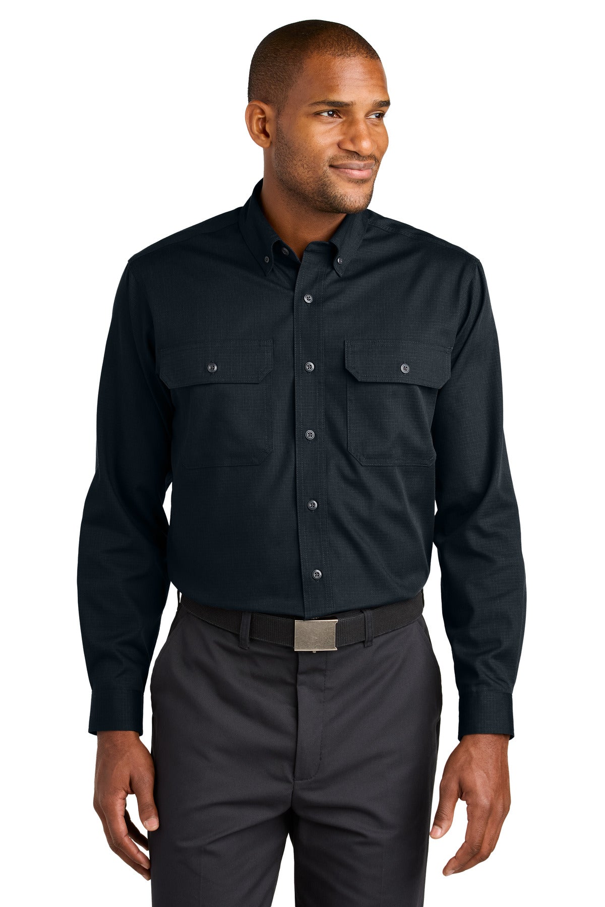 CornerStone Long Sleeve Select Ripstop Shirt - Navy Blue