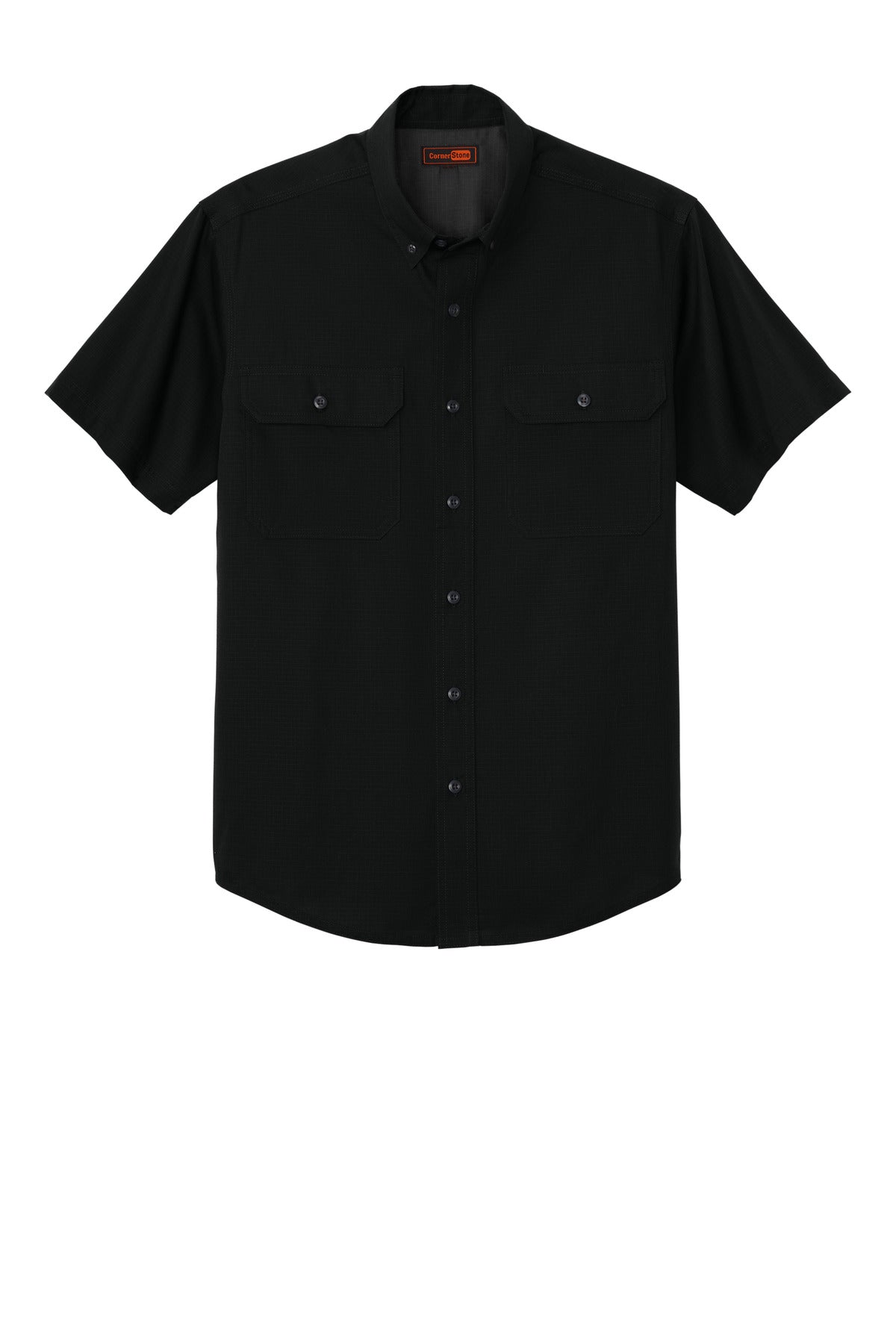 CornerStone Short Sleeve Select Ripstop Shirt - Black