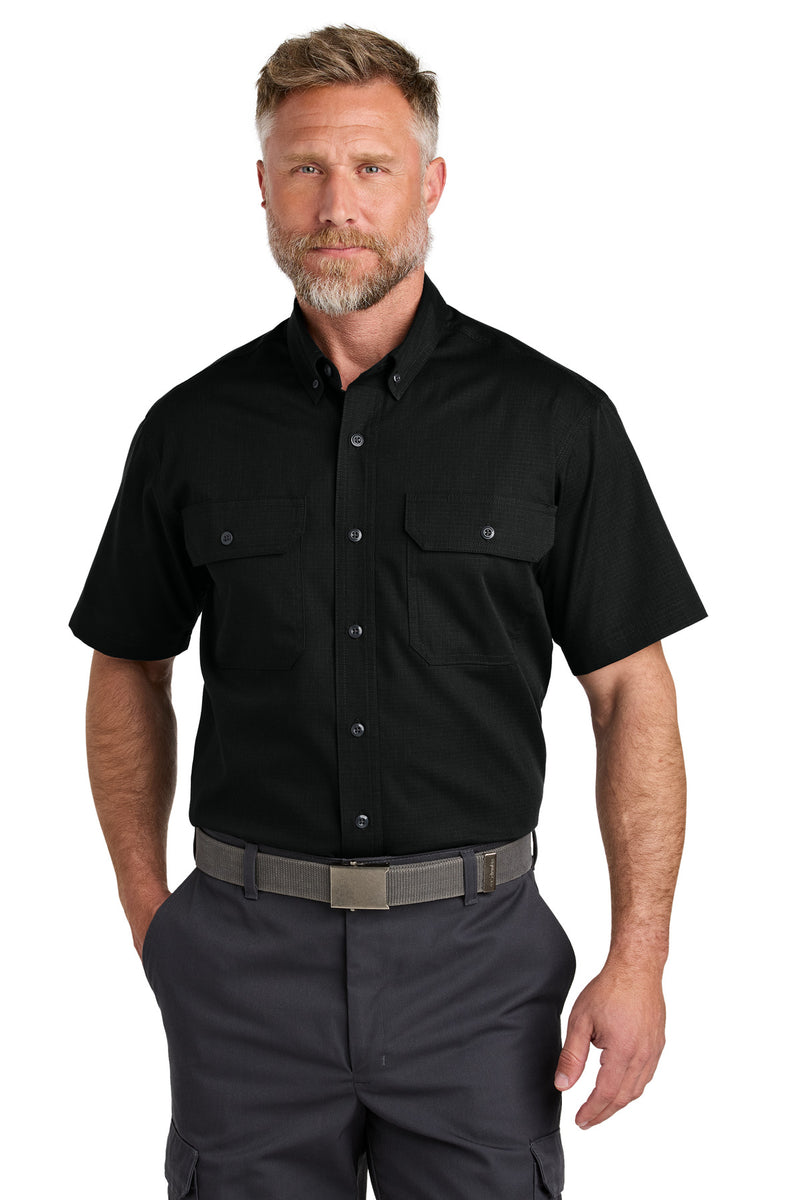 CornerStone Short Sleeve Select Ripstop Shirt - Black