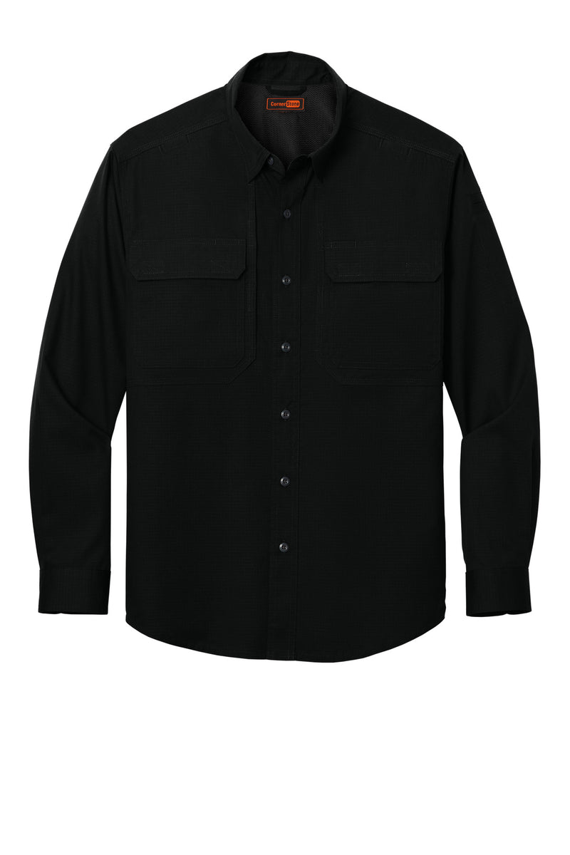CornerStone Long Sleeve Select Tactical Shirt - Black