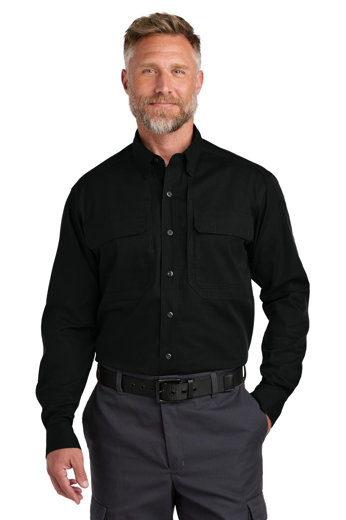 CornerStone Long Sleeve Select Tactical Shirt - Black