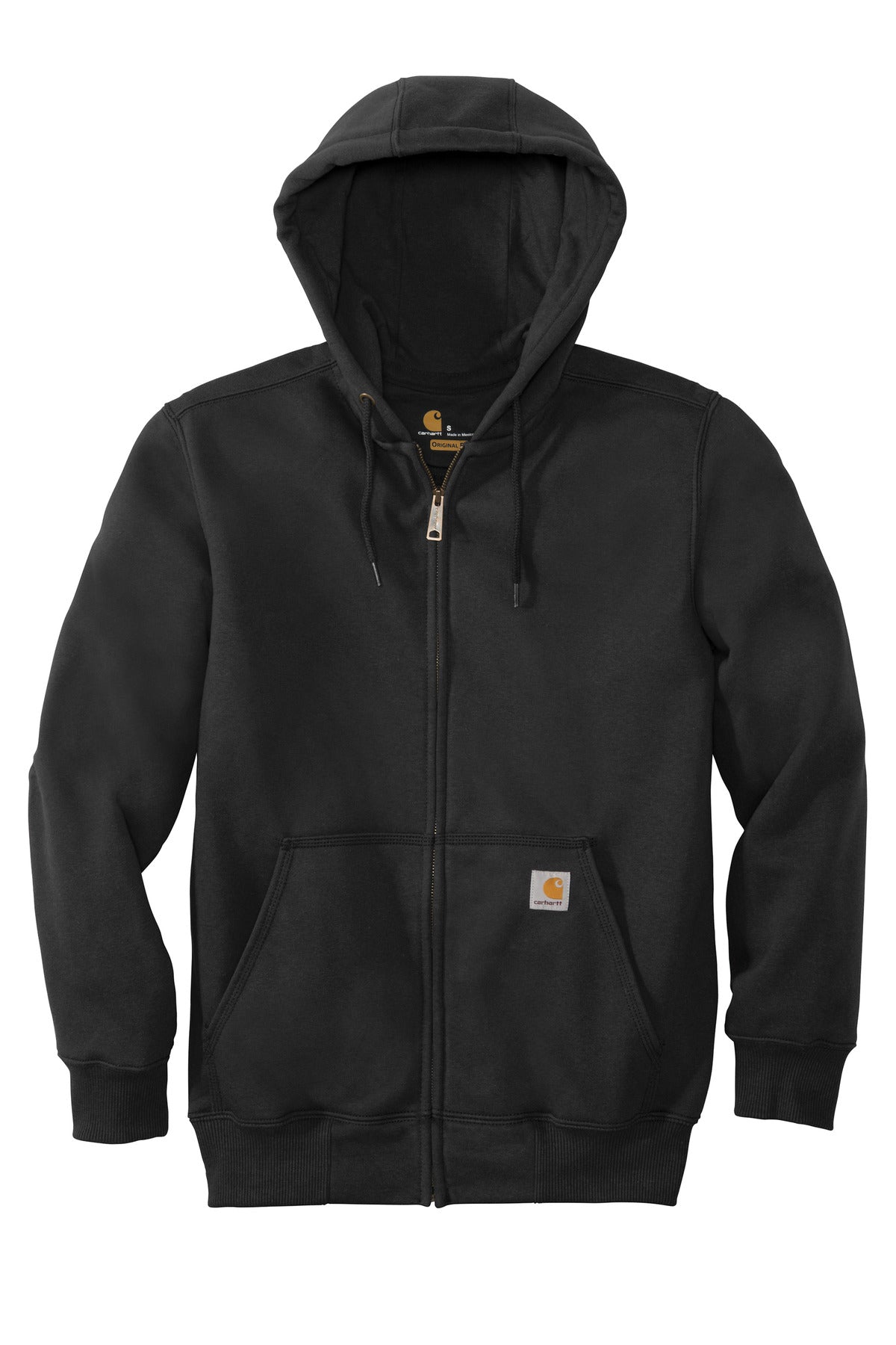 Carhartt Rain Defender Paxton Heavyweight Hooded Zip-Front Sweatshirt - Black