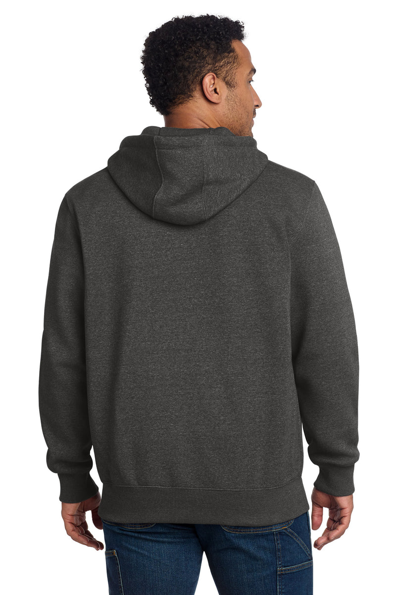 Carhartt Rain Defender Paxton Heavyweight Hooded Zip-Front Sweatshirt - Carbon Heather