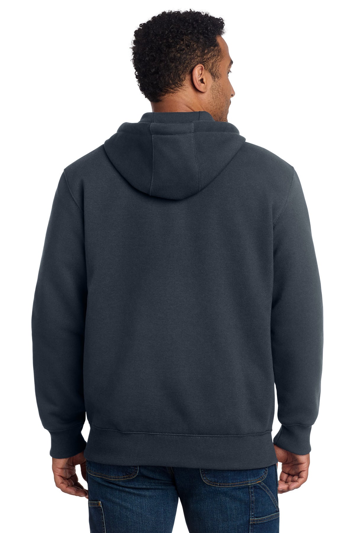 Carhartt Rain Defender Paxton Heavyweight Hooded Zip-Front Sweatshirt - New Navy