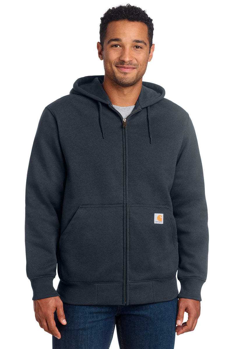 Carhartt Rain Defender Paxton Heavyweight Hooded Zip-Front Sweatshirt - New Navy