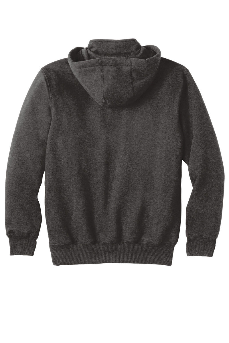 Carhartt Rain Defender Paxton Heavyweight Hooded Zip Mock Sweatshirt - Carbon Heather