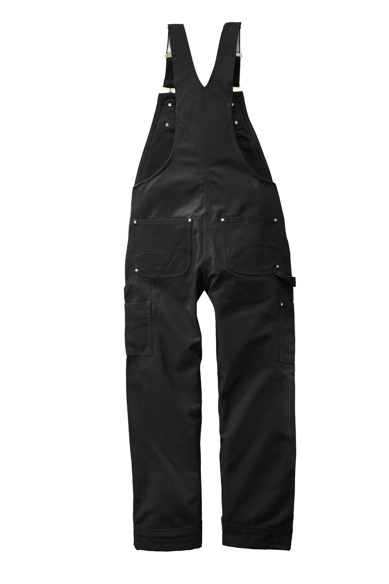 Carhartt Duck Unlined Bib Overalls - Black