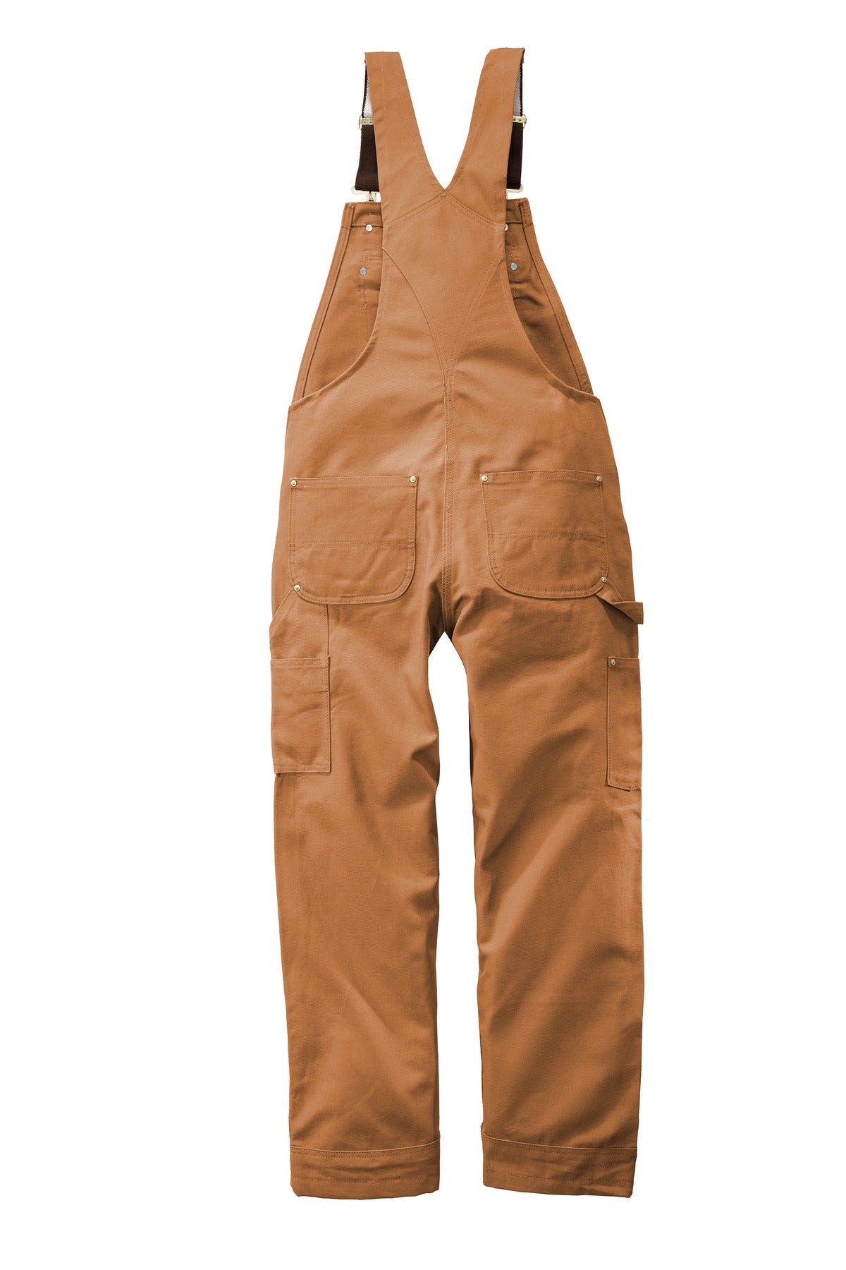 Carhartt Duck Unlined Bib Overalls - Carhartt Brown