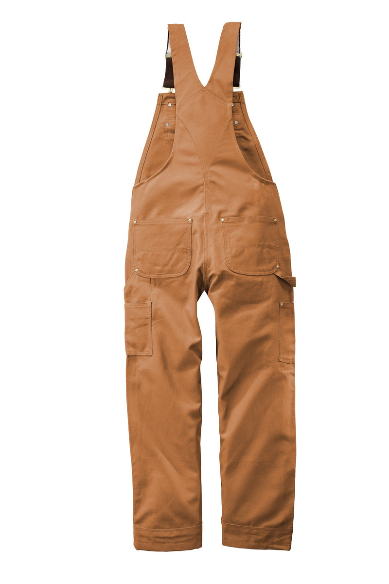 Carhartt Duck Unlined Bib Overalls - Carhartt Brown