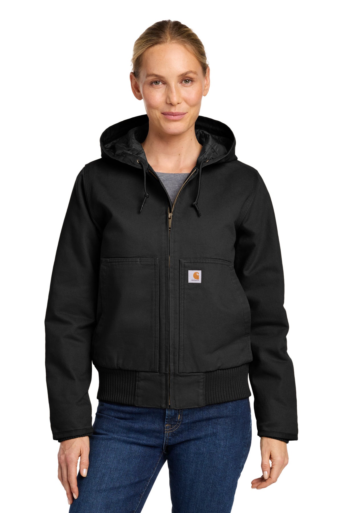 Carhartt Women's Washed Duck Active Jac - Black