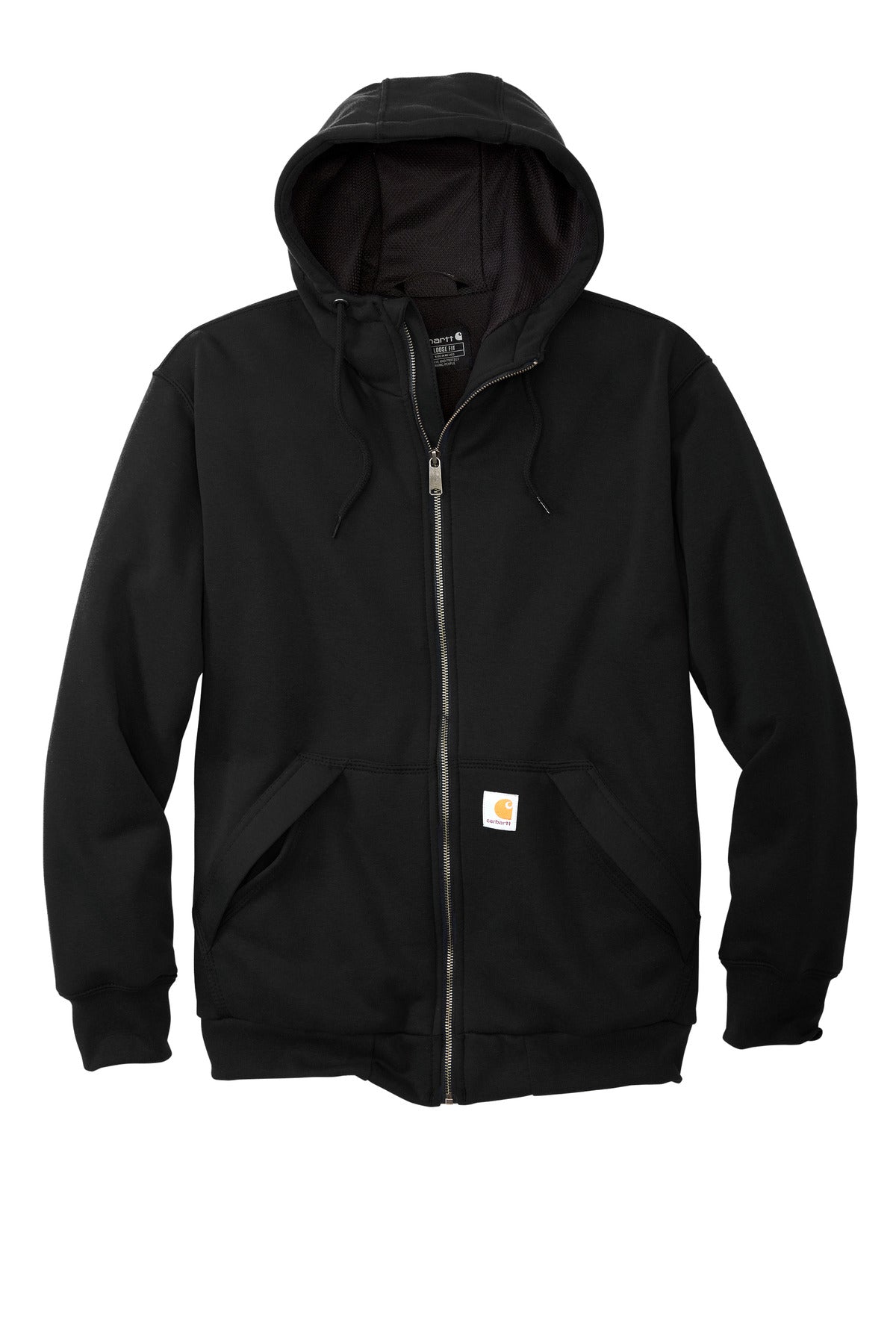 Carhartt Midweight Thermal-Lined Full-Zip Sweatshirt - Black